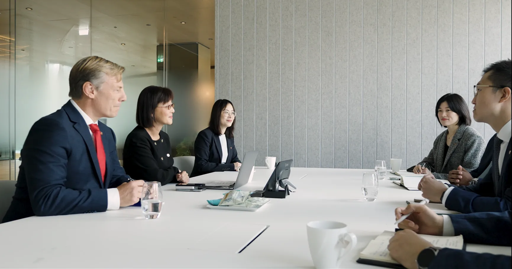 group of business people in a meeting