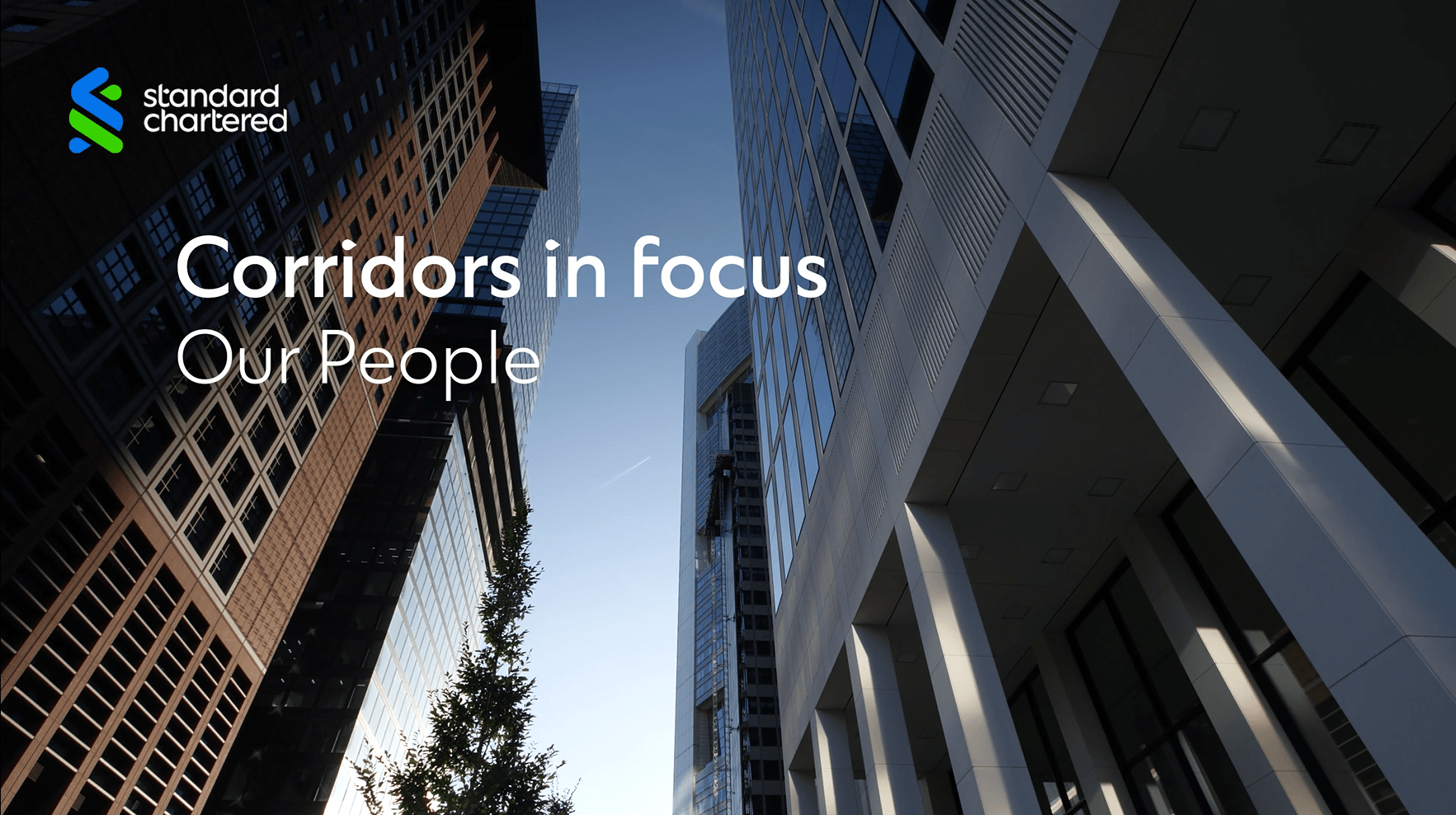 grounds up view of skyscraper buildings