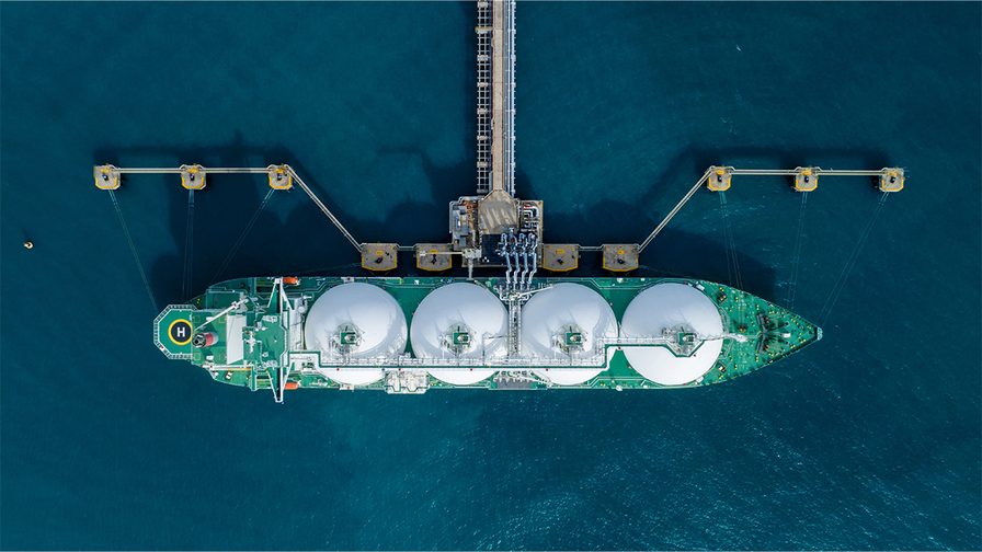 oil refinery in a ship