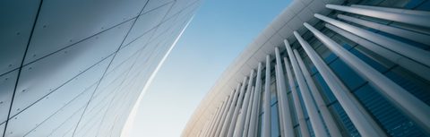 grounds up image of architectural building detail