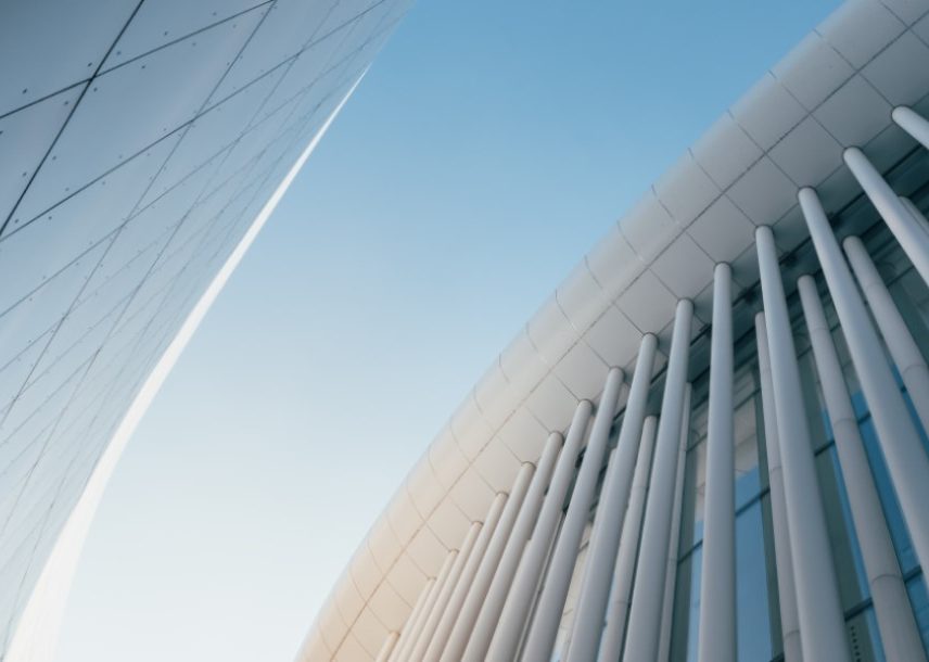 grounds up image of architectural building detail