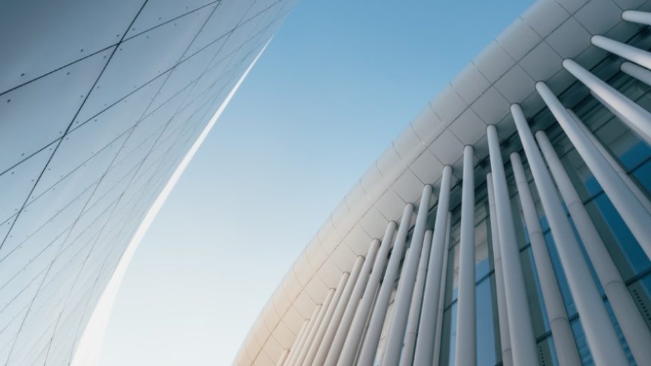 grounds up image of architectural building detail