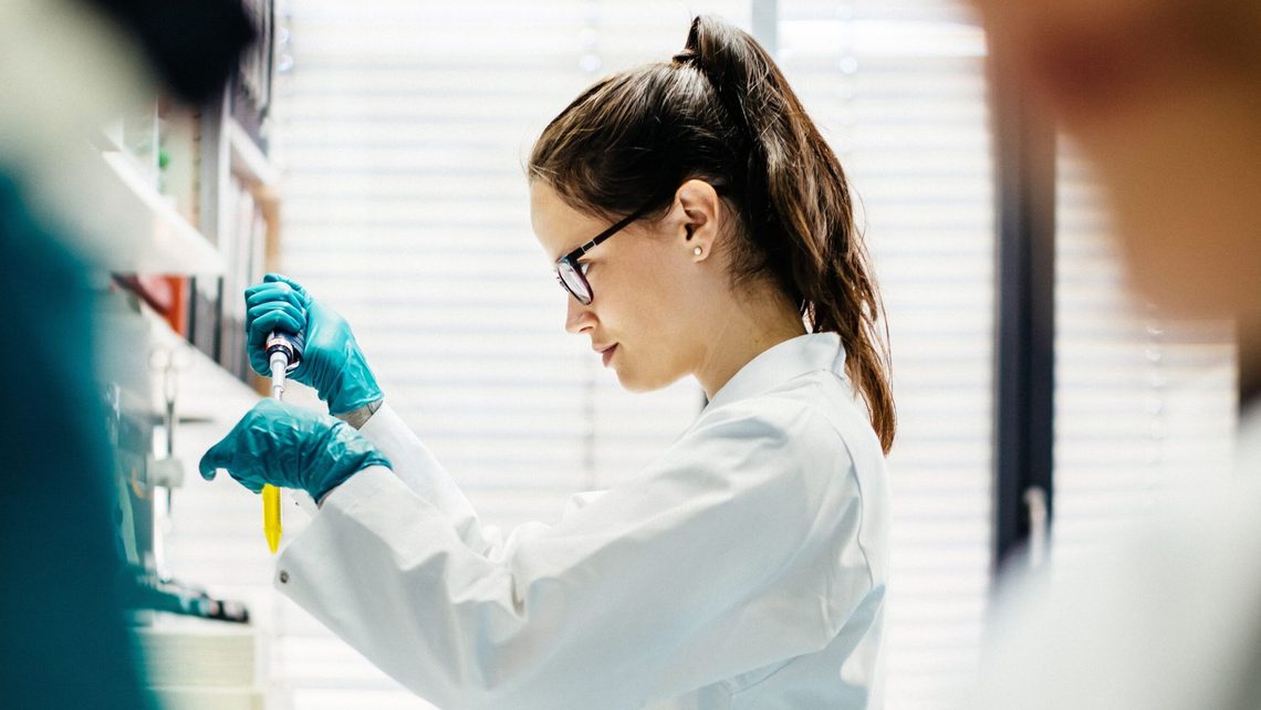 image of scientist working in a laboratory