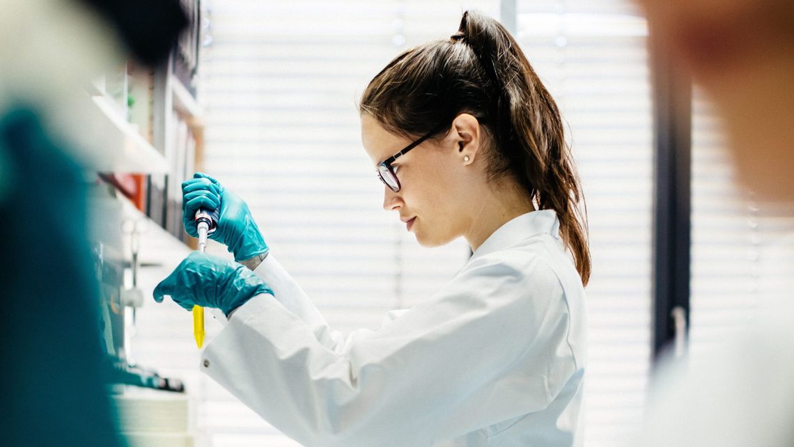 image of scientist working in a laboratory