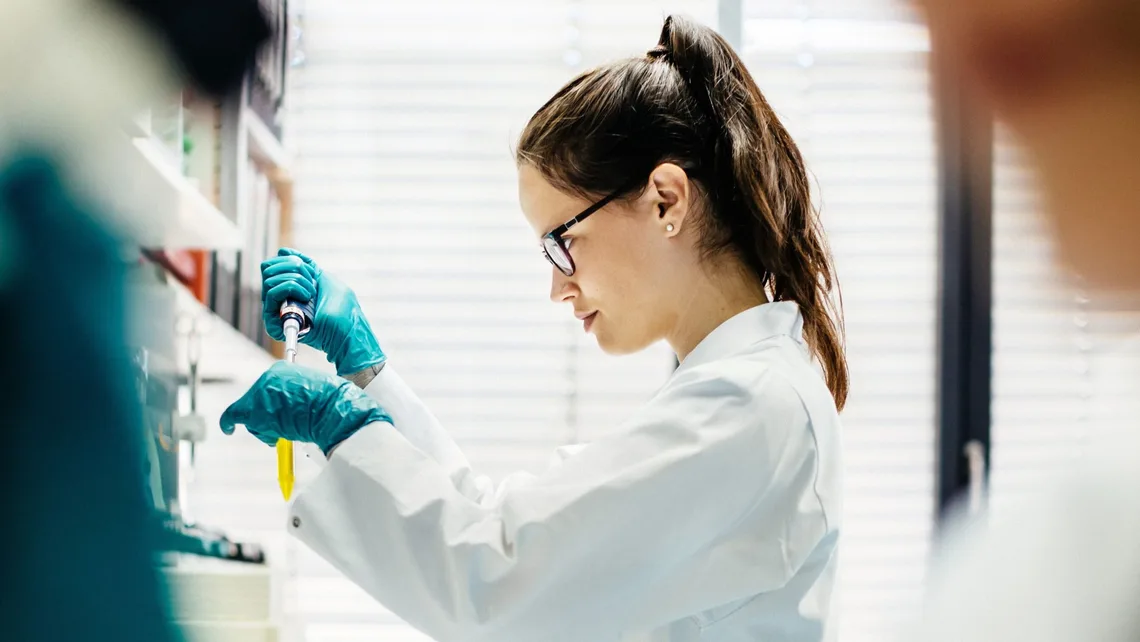 image of scientist working in a laboratory