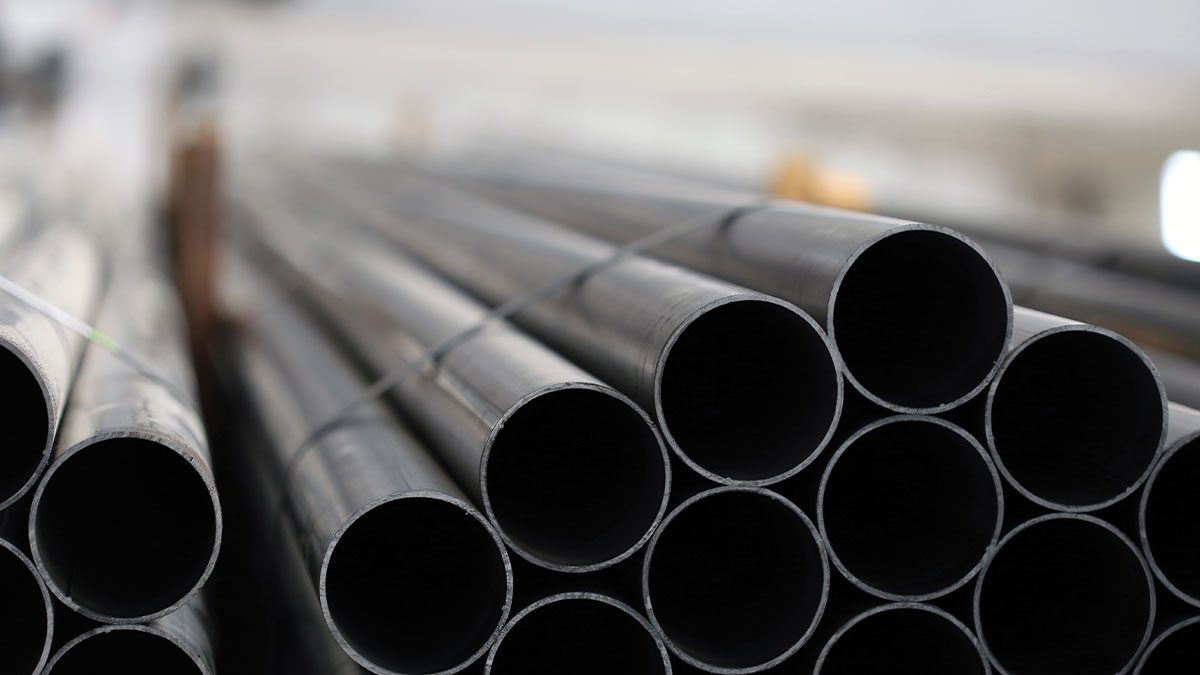 Picture of steel pipes