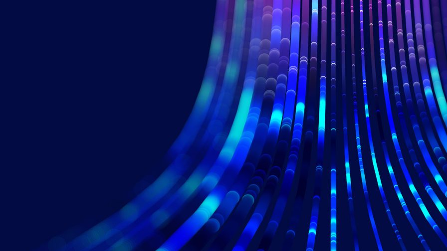 Image of glowing vertical abstract lines
