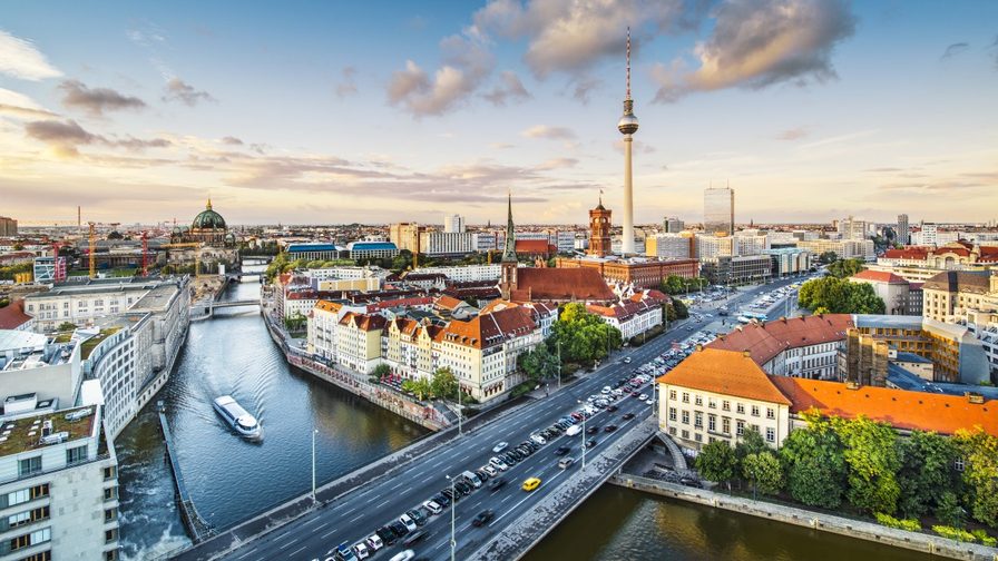 Arial view of Berlin