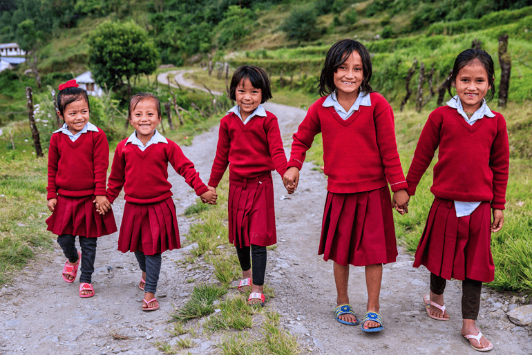 School children