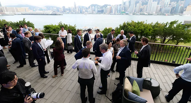 A reception at the Standard Chartered 2026 Investor Event.