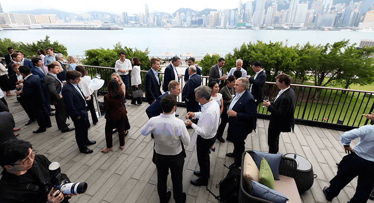 A reception at the Standard Chartered 2026 Investor Event.