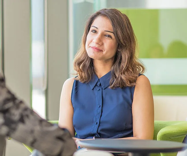 Woman in meeting