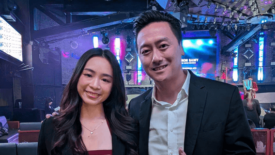 Walter at an award celebration 