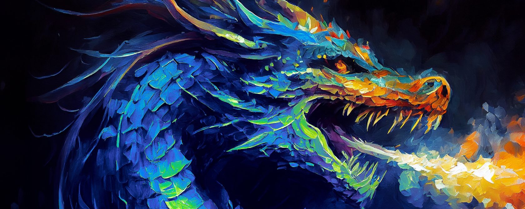 painting of dragon