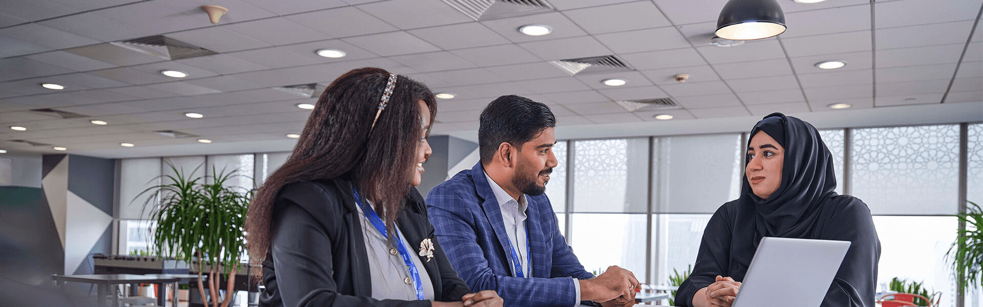 Colleagues talking