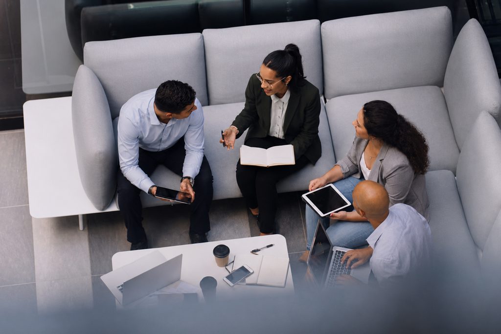 Image of professionals having a discussion