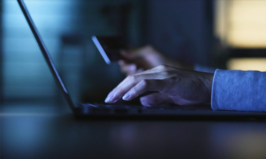 A customer uses their credit card to place an order online, following tips and tricks to say safe.
