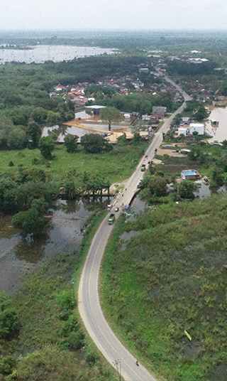 A winding road in Nigeria.