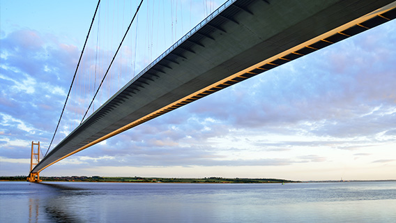 The Humber bridge.