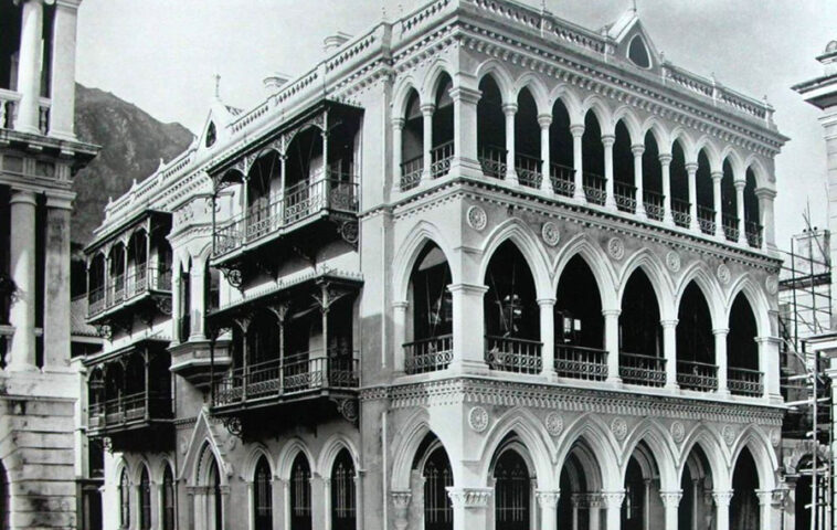 An historic photograph of a branch in China.