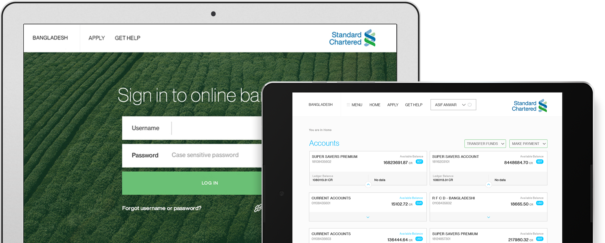 standard chartered online banking mobile banking app