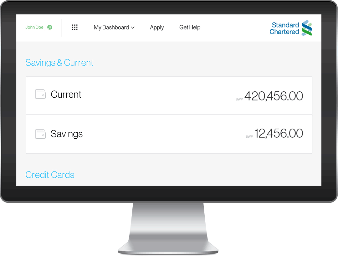 Standard Chartered Botswana ONLINE BANKING TEASER