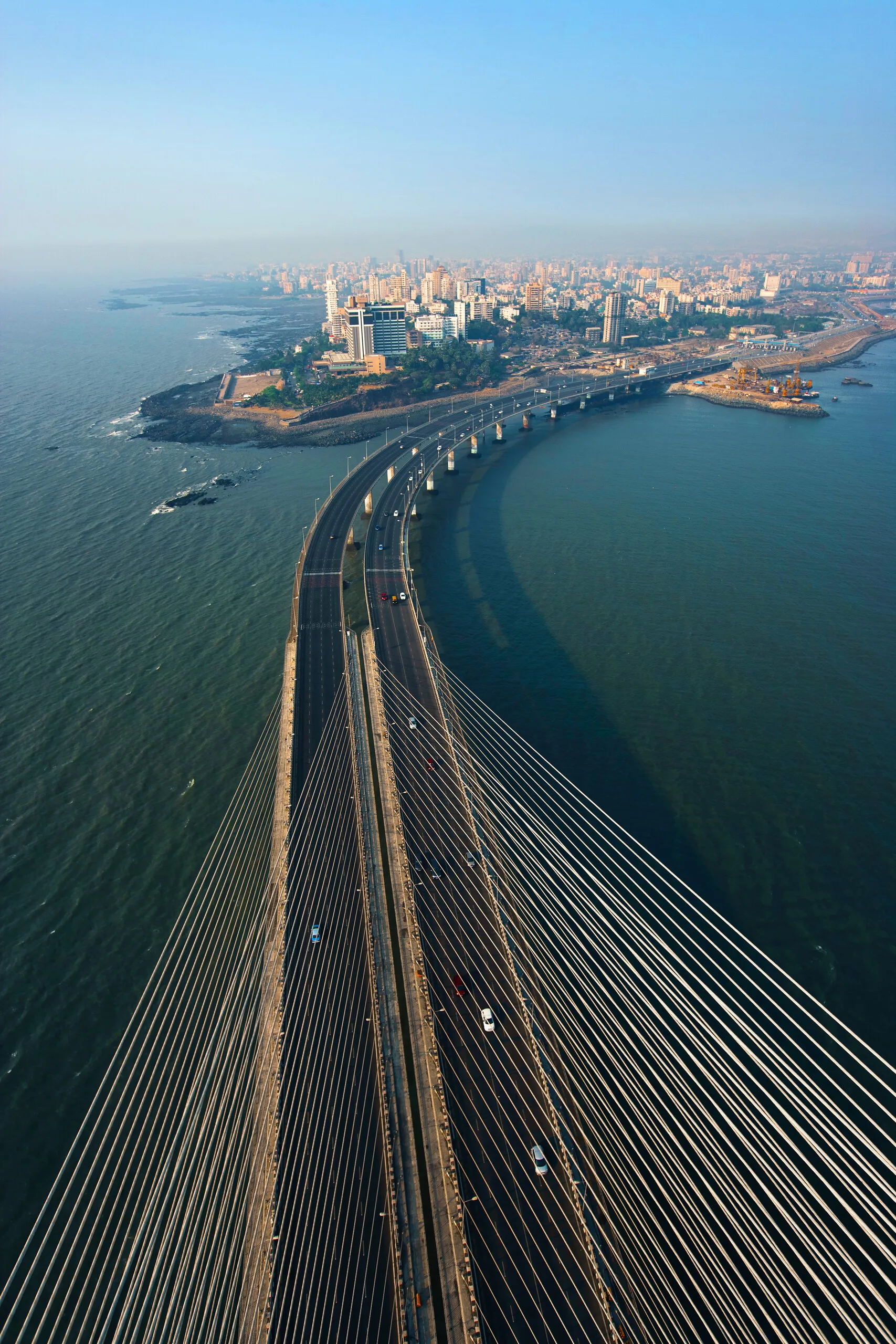 Bandra-Woril Sea Link (BWSL) Bridge, a Cable-stayed bridge and Mumbai's newest Icon