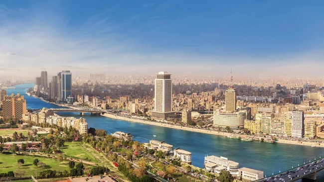 aerial view of the Nile