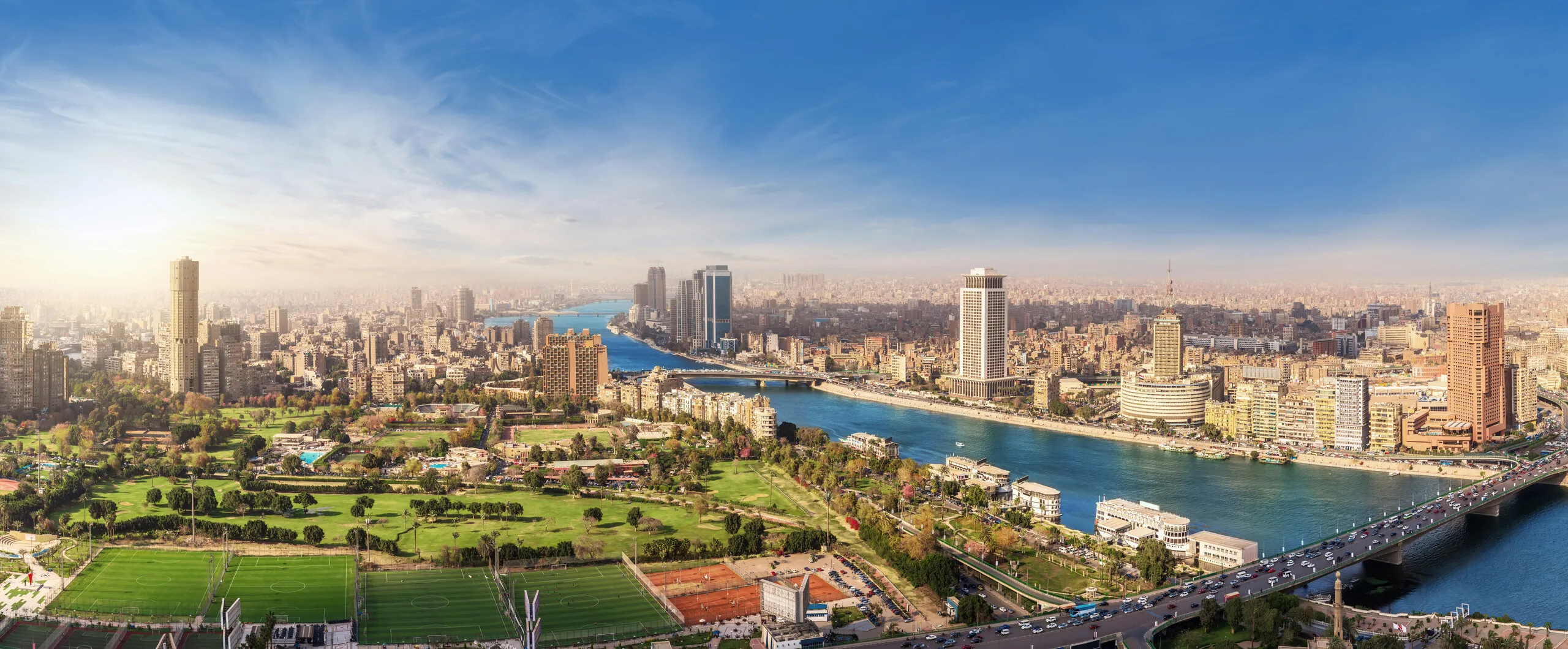 aerial view of the Nile