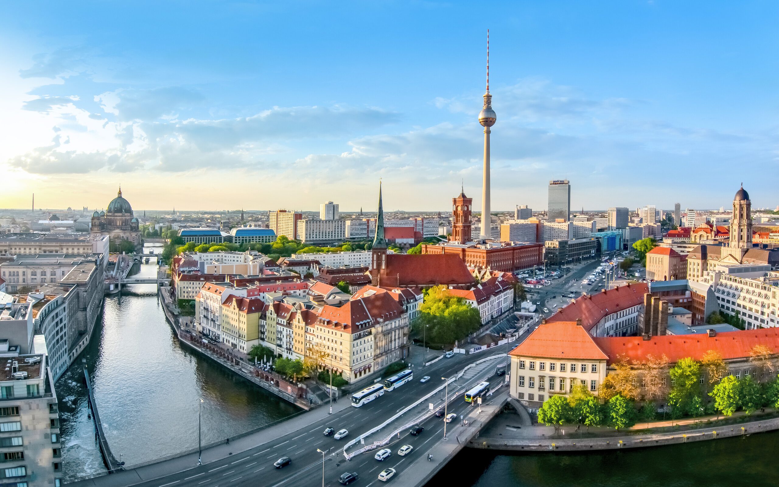 aerial view of berlin

