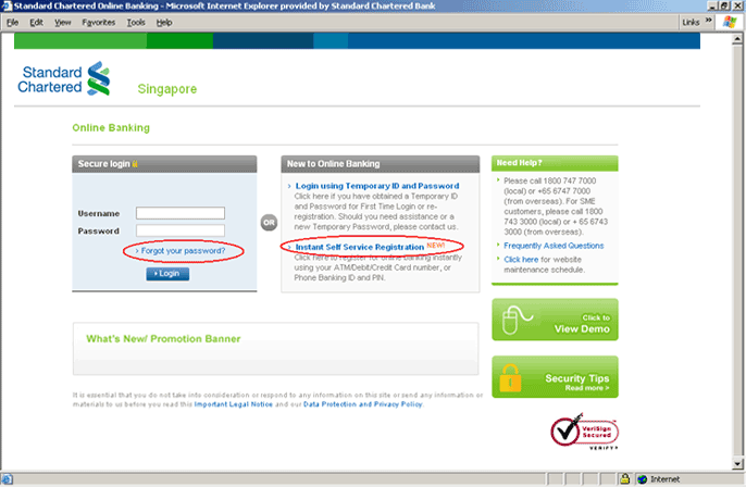 Standard Charted Online Credit Card Payment