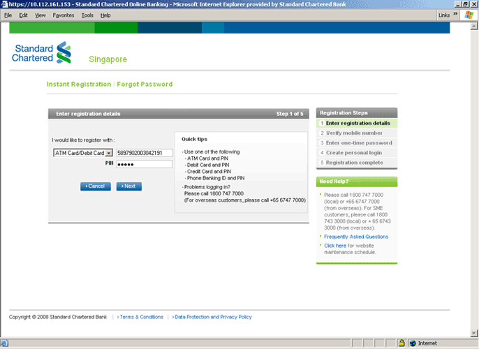 Online Banking Standard Charted