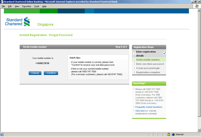 Online Banking Standard Charted