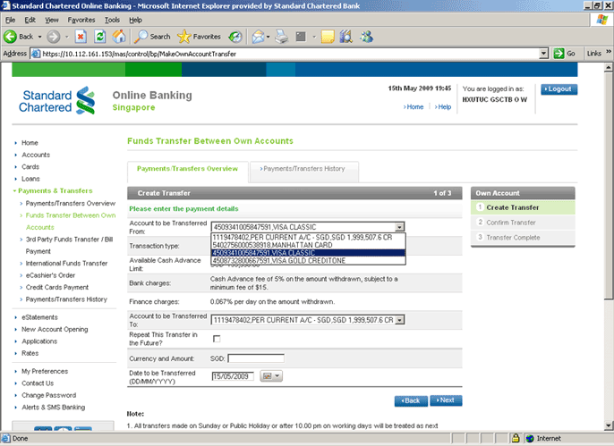 Online Banking FAQ - Credit Cards P1 - Standard Chartered Bank (Singapore) Limited